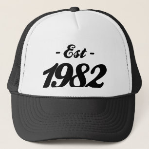Boné estabelecido 1982 - aniversário