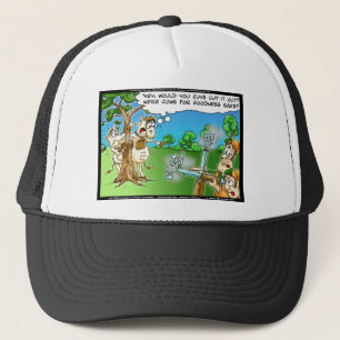 Boné Estação de Caça de Vaca Camisetas Engraçadas Cartõ