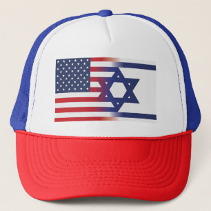 Boné Estado Americano com bandeira de Israel