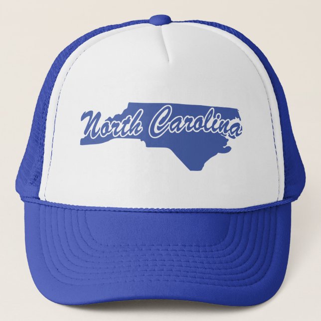 Boné Estado da Carolina do Norte: Shape Trucker Hat (Frente)