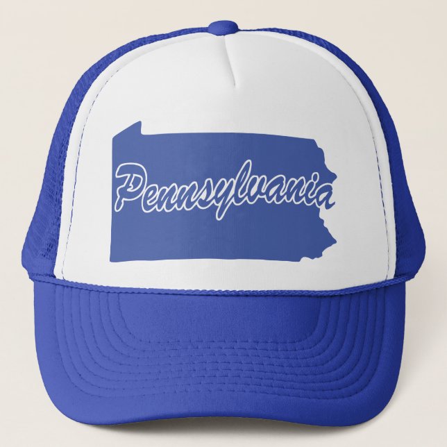 Boné Estado Da Pensilvânia Shape Trucker Hat (Frente)