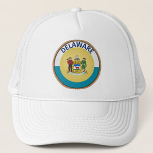 Boné Estado de Delaware Bandeira Seal Trucker Hat