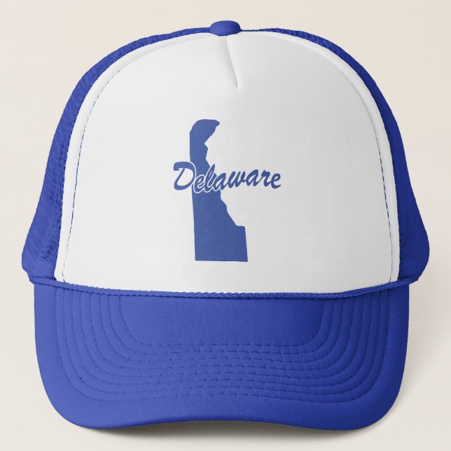 Boné Estado De Delaware Shape Trucker Hat (Frente)