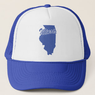 Boné Estado De Illinois - Shape Trucker Hat