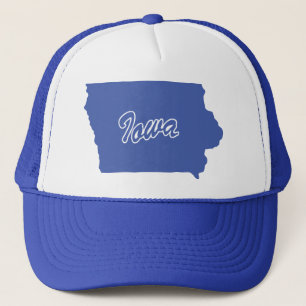 Boné Estado De Iowa Shape Trucker Hat