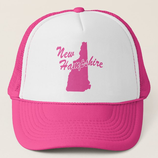Boné Estado De New Hampshire Shape Trucker Hat (Frente)