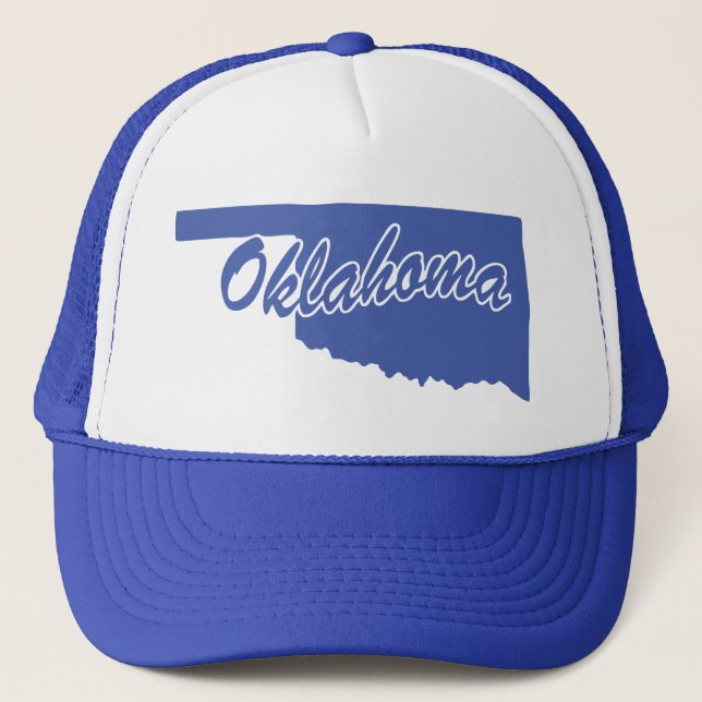 Boné Estado De Oklahoma Shape Trucker Hat (Frente)
