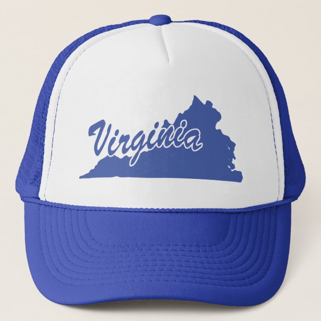 Boné Estado De Virginia Shape Trucker Hat (Frente)