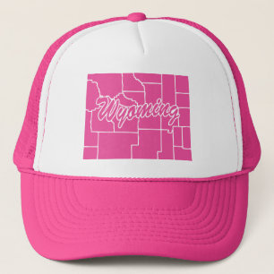 Boné Estado De Wyoming Shape Trucker Hat