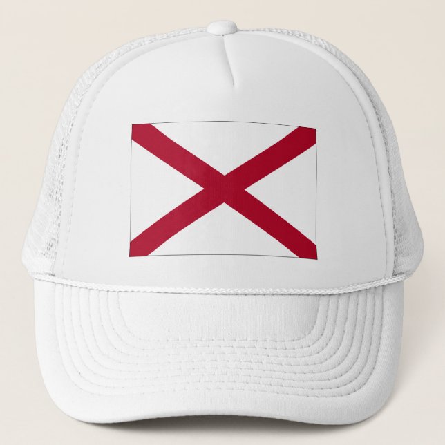 Boné Estado do Alabama Flag Trucker Hat (Frente)