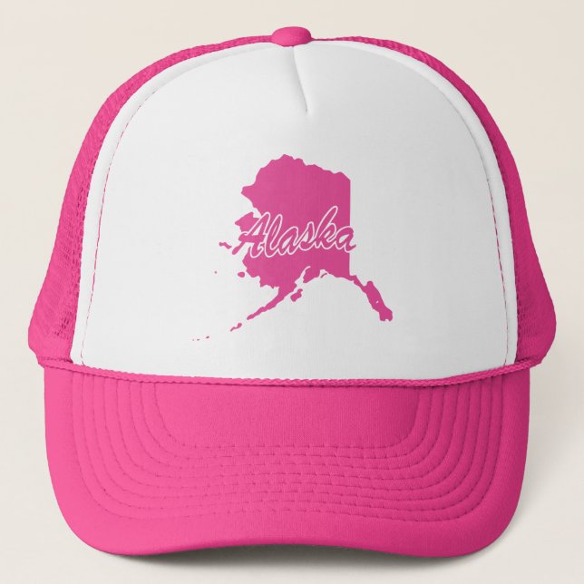 Boné Estado Do Alasca Shape Trucker Hat (Frente)