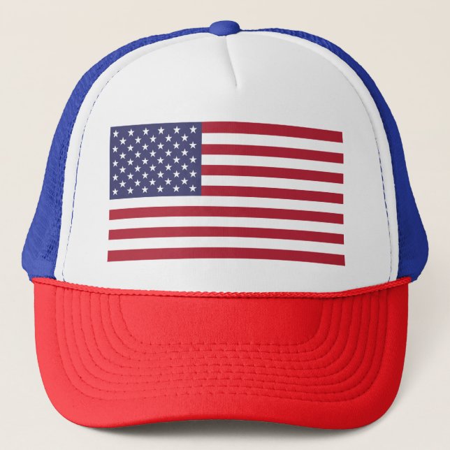 Boné Estados Unidos EUA, EUA, Flag Trucker Hat (Frente)