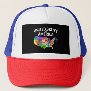 Boné Estados Unidos Mapeie T-shirt para o presente de v