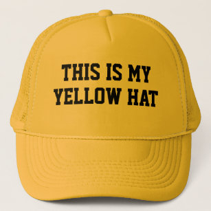 Boné Este é o meu chapéu AMARELO na fantasia do chapéu
