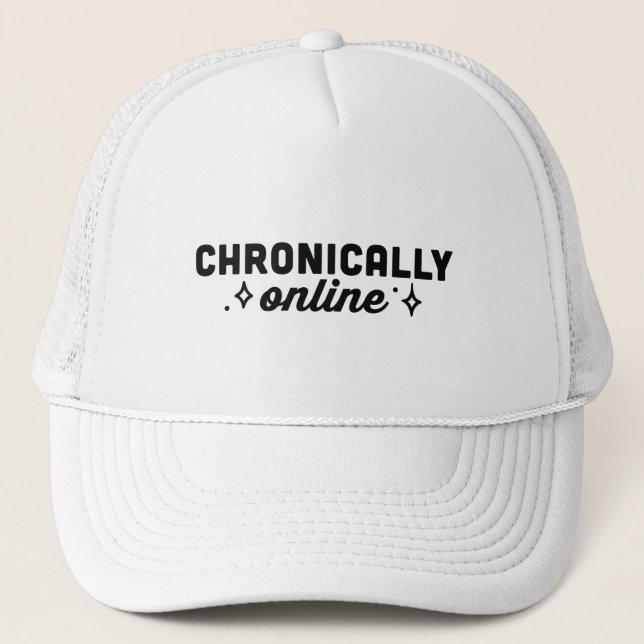 Boné Estética de garota cronicamente online (Frente)
