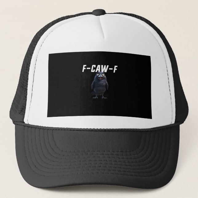 Boné Estilo Criativo Engraçado do Corvo F Caw (Frente)