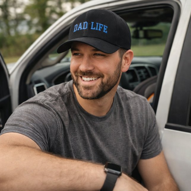 Boné Estilo de Vida Paternidade Atlética Universitária  (Dad Life Varsity Athletic Fatherhood Lifestyle Embroidered Baseball Cap)