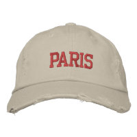 Estilo de Vintage do Bordado Vermelho PARIS