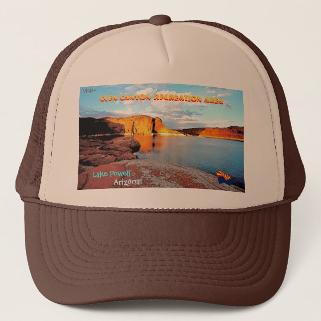 Boné Estilo do vintage de Powell do lago (Frente)