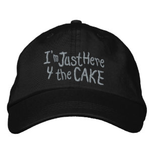 Boné Estou aqui para o chapéu de Bolo