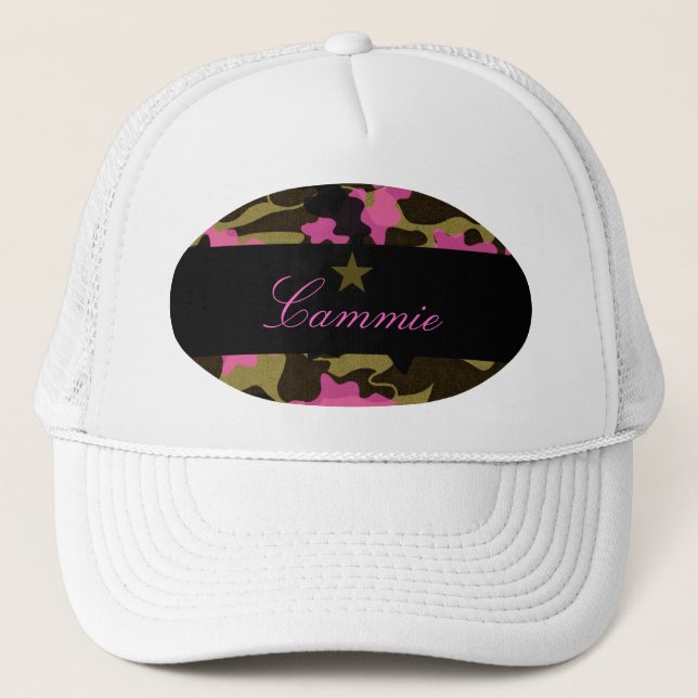 BONÉ ESTRELA COR-DE-ROSA DE 311 CAMO (Frente)