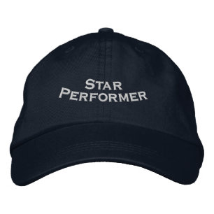 Boné Estrela de Desempenho Premium Ajustável Azul-Marin