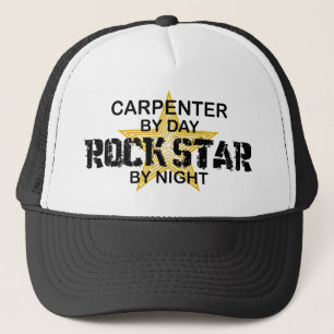 Boné Estrela do rock do carpinteiro em a noite