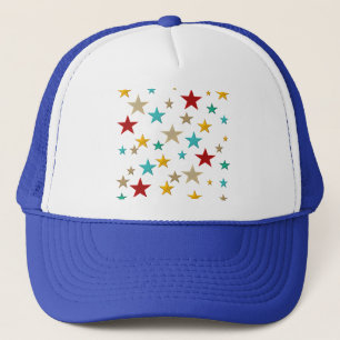 Boné Estrelas engraçadas e coloridas
