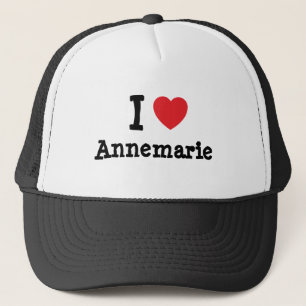 Boné Eu adoro a Annemarie coração T-Shirt