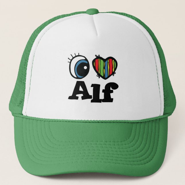 Boné Eu Adoro (Amo) Alf (Frente)