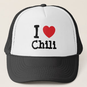 Boné Eu adoro Camiseta Chili Heart
