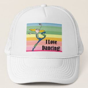 Boné Eu adoro chapéu de dança