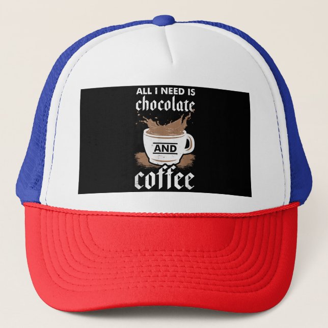 Boné Eu Adoro Chocolate E Café (Frente)
