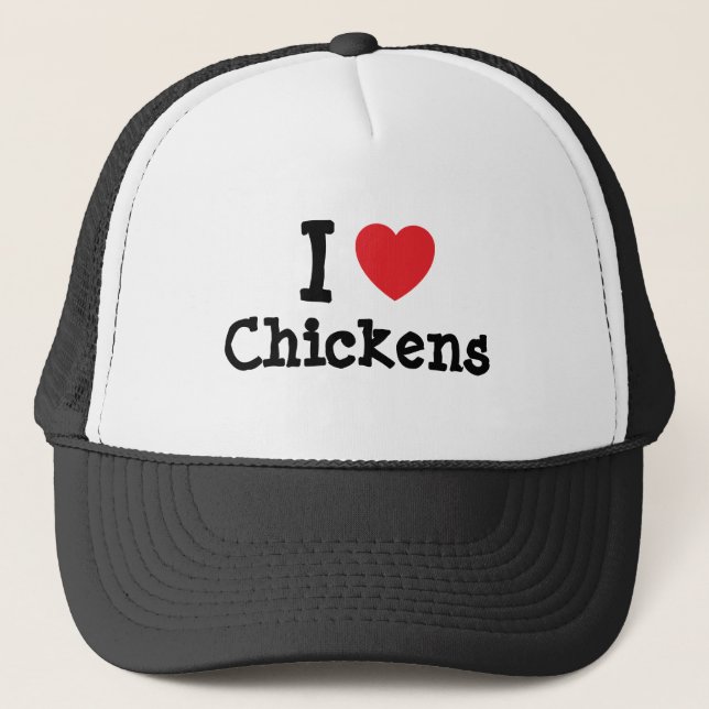 Boné Eu adoro frango personalizado personalizado (Frente)