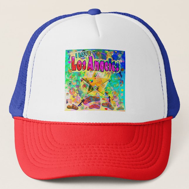 Boné Eu adoro o chapéu da época de época de Los Angeles (Frente)