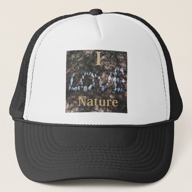Boné Eu adoro Roupa da Natureza e presentes (Frente)