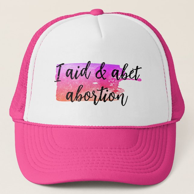 Boné Eu ajudo e incito o aborto (Frente)