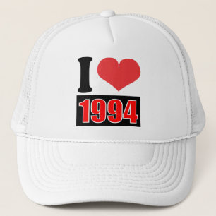 Boné Eu amo 1995 - chapéu