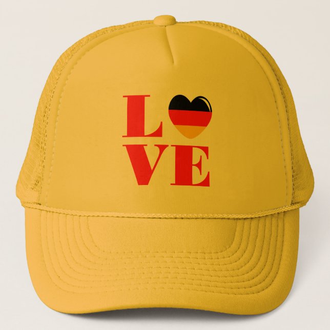 Boné Eu amo a Alemanha (Frente)