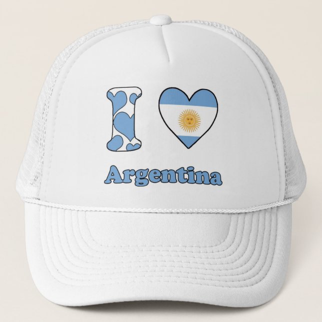 Boné Eu amo a Argentina (Frente)