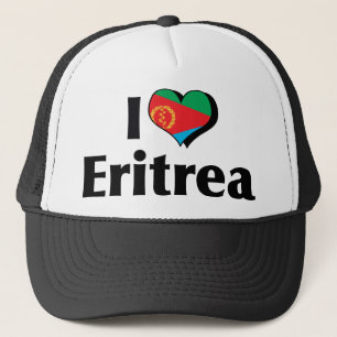 Boné Eu Amo a Bandeira da Eritreia