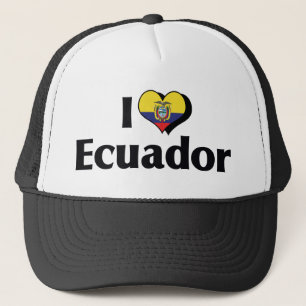 Boné Eu amo a bandeira equatoriana