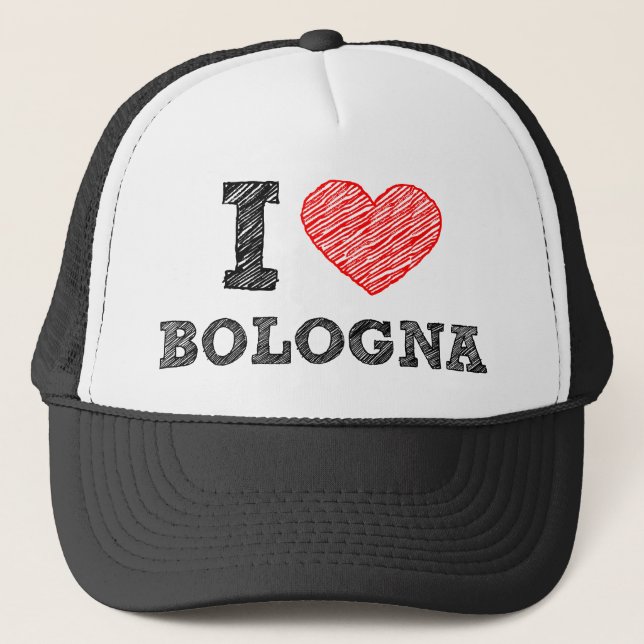 Boné Eu amo a Bolonha (Frente)
