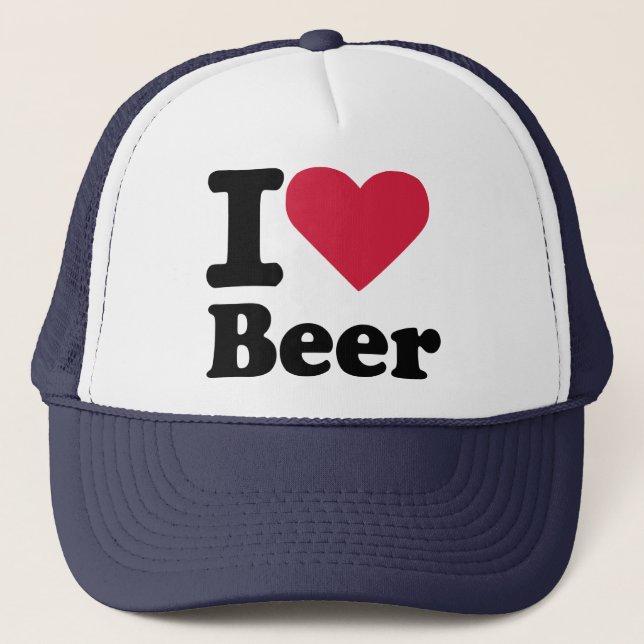 Boné Eu amo a cerveja (Frente)