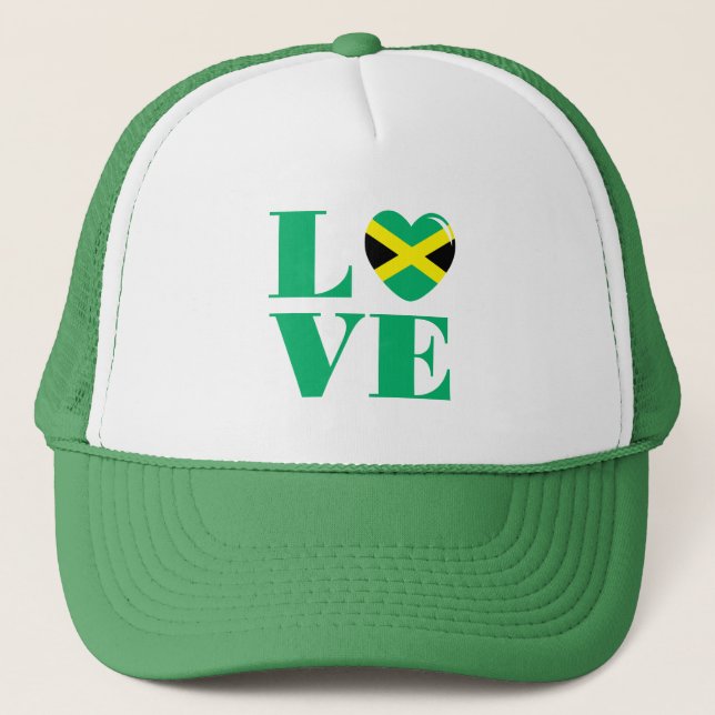 Boné Eu amo a Jamaica (Frente)