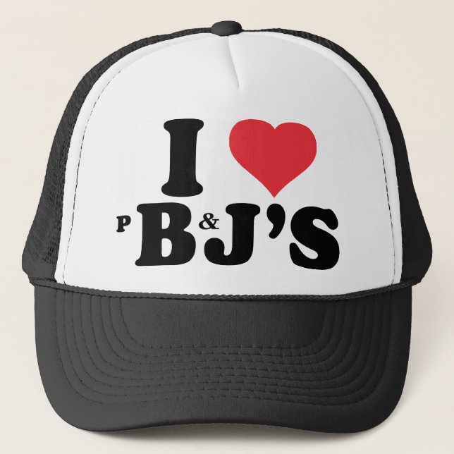 Boné Eu amo a manteiga de amendoim e a camisa da geléia (Frente)