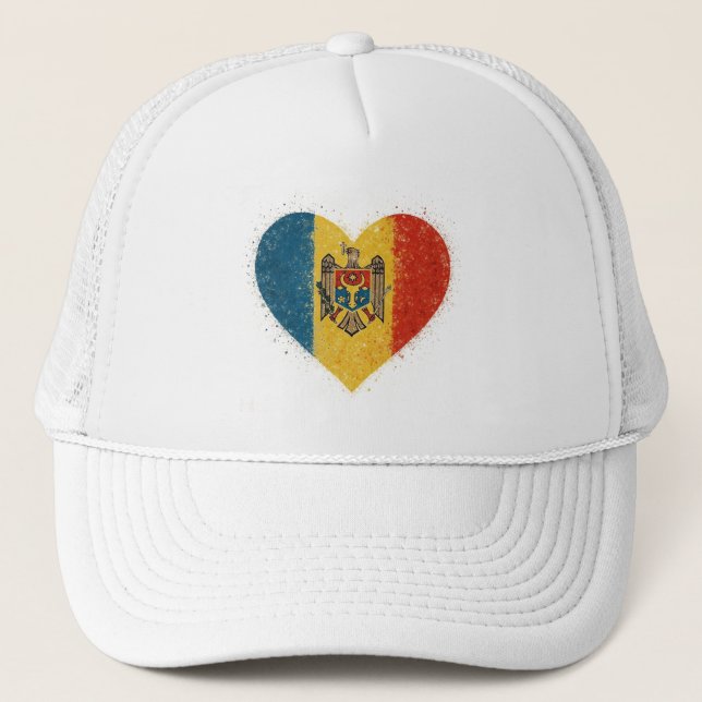 Boné Eu amo a Moldávia – Iubesc Moldova  (Frente)