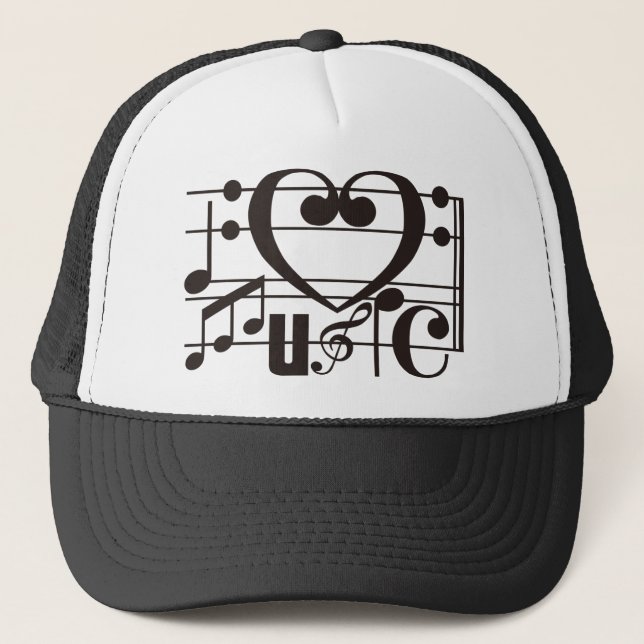 BONÉ EU AMO A MÚSICA (Frente)