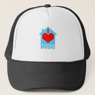 Boné Eu amo a música da casa - casa do coração