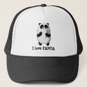 Boné Eu amo a panda